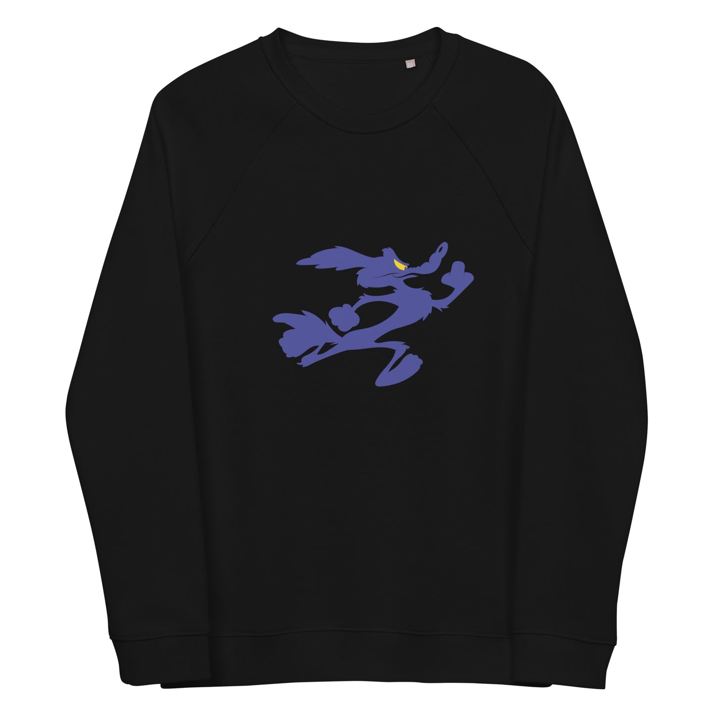 Unisex organic raglan sweatshirt