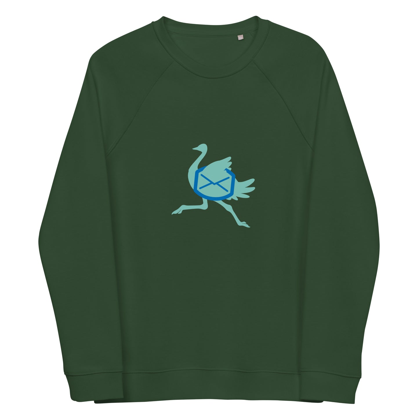 Unisex organic raglan sweatshirt