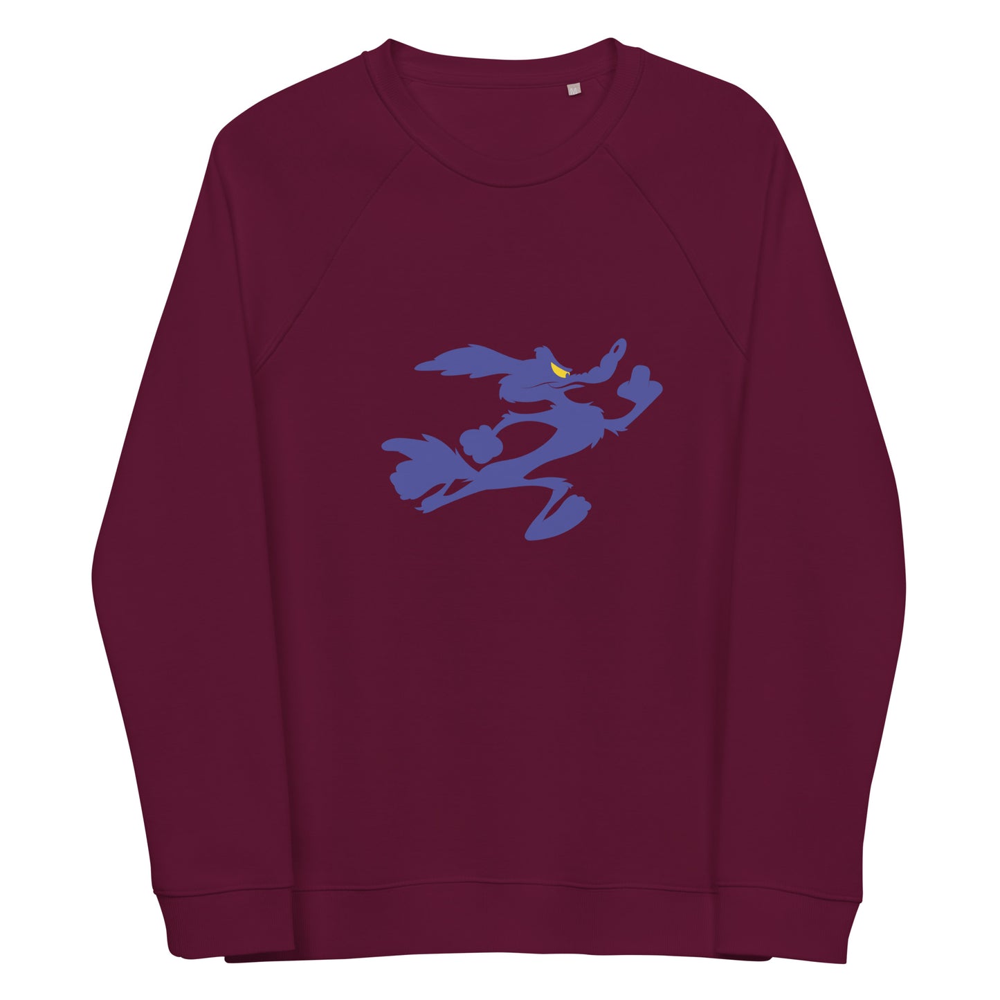 Unisex organic raglan sweatshirt