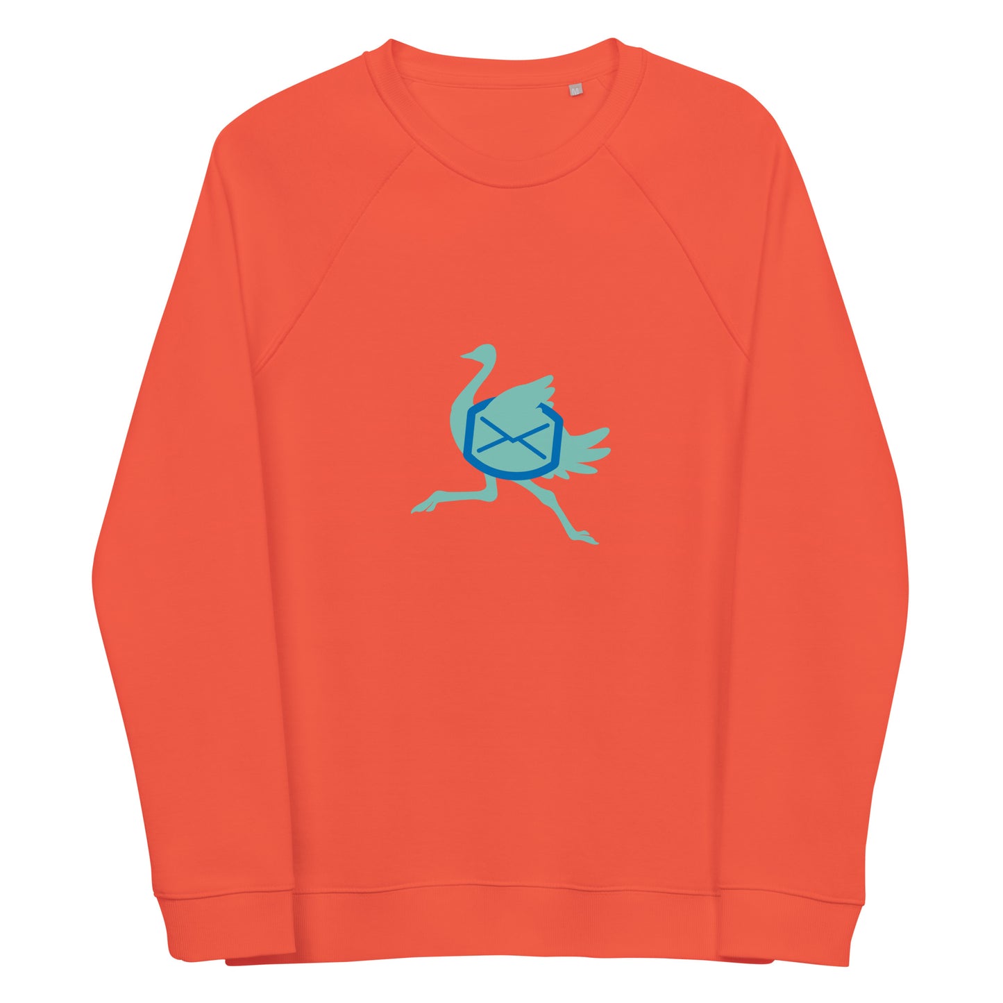 Unisex organic raglan sweatshirt