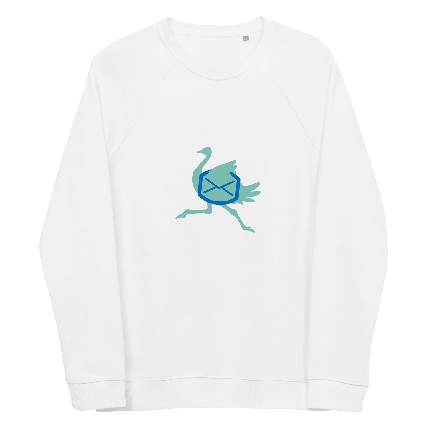 Unisex organic raglan sweatshirt